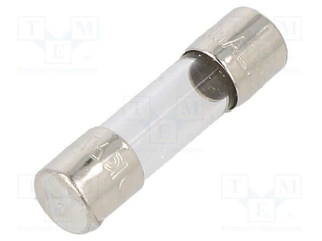 Fuse: fuse; quick blow; 63mA; 250VAC; cylindrical,glass; 5x20mm