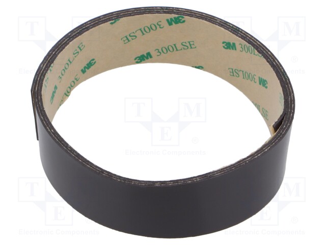 Tape: magnetic; W: 25mm; L: 1m; Thk: 0.84mm; acrylic; brown; -40÷71°C