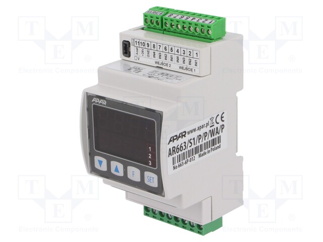 Module: dual channel regulator; relay; OUT 2: relay; DIN; 0÷50°C