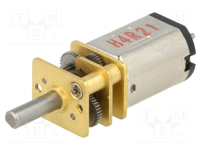 Motor: DC; with gearbox; HPCB 12V; 12VDC; 750mA; Shaft: D spring