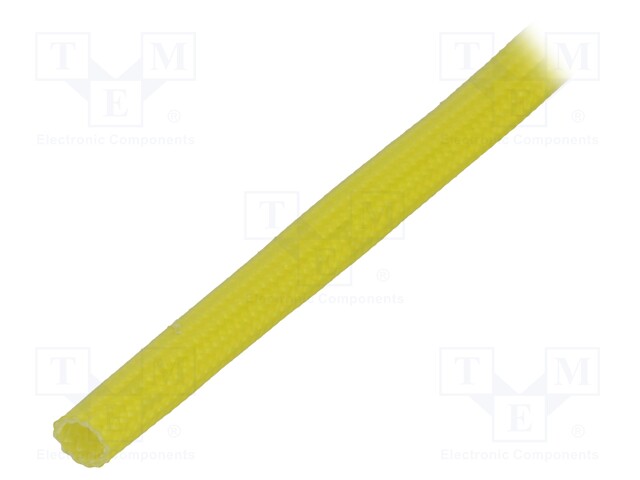 Insulating tube; yellow; -30÷155°C; Øint: 3mm; L: 200m; 3kV/mm