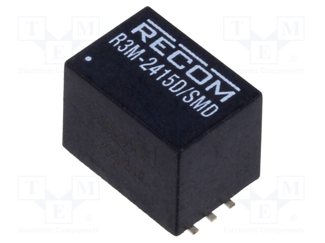 Converter: DC/DC; 3W; Uin: 9÷36V; Uout: 15VDC; Uout2: 15VDC; SMD; 2.7g