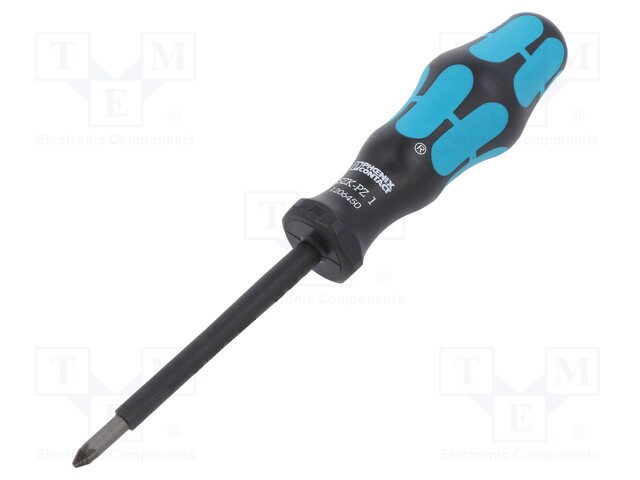 Screwdriver; insulated; Pozidriv®; PZ1; Blade length: 80mm