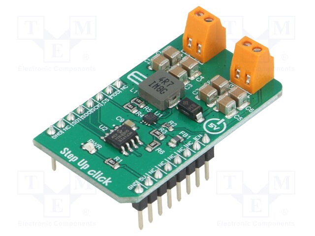 Click board; DC/DC converter; MCP1665,MCP4921; 2.9/5VDC