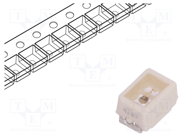 LED; SMD; Mini PLCC2,2014; orange; 300÷610mlm; 90÷224mcd; 120°