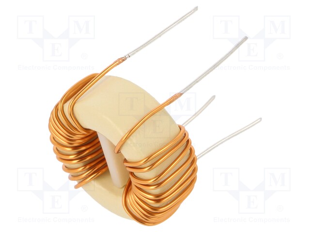 Inductor: wire; THT; 1.5mH; 5A; 20mΩ; 230VAC; 26x8mm; -20÷+50%; 10kHz