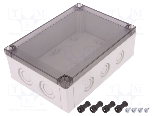 Enclosure: multipurpose; X: 130mm; Y: 180mm; Z: 60mm; MNX; grey; IK08