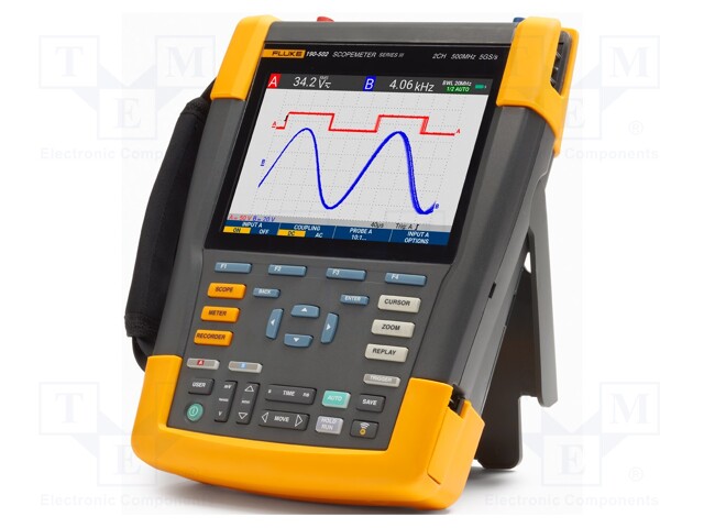 Scopemeter; colour,LCD; Channels: 2; 500MHz; 5Gsps; 10kpts/ch; IP51