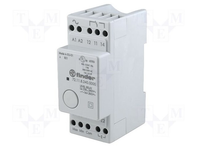 Module: level monitoring relay; conductive fluid level; DIN