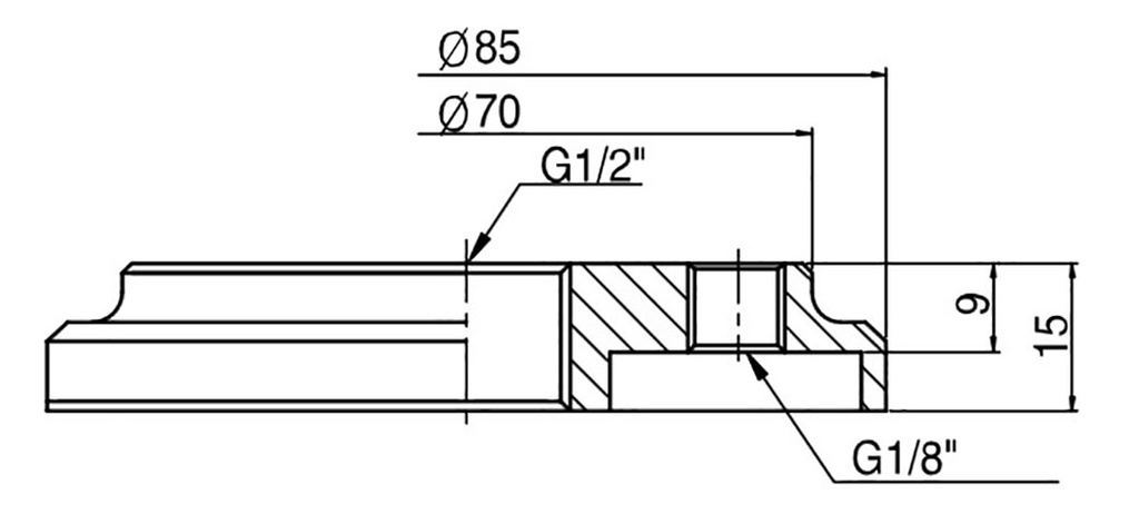 Suction cup mounting; G 1/2"; VB110,VF110