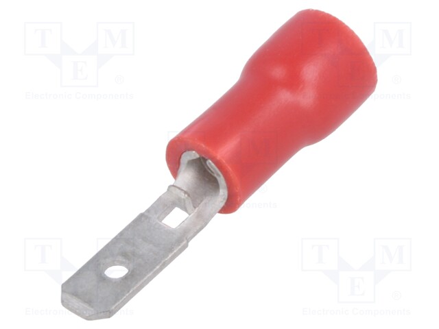 Terminal: flat; 2.8mm; 0.5mm; male; 0.5÷1mm2; crimped; for cable