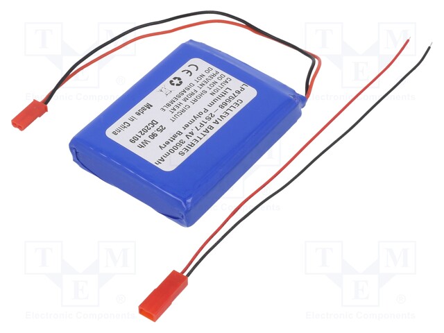 Re-battery: Li-Po; 7.4V; 3500mAh; cables,JST SYR-02T socket