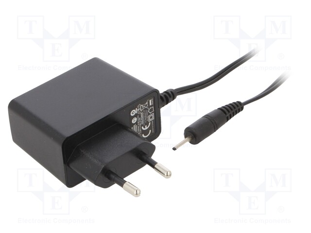 Power supply: switched-mode; constant voltage; 5VDC; 2A; 10W; plug