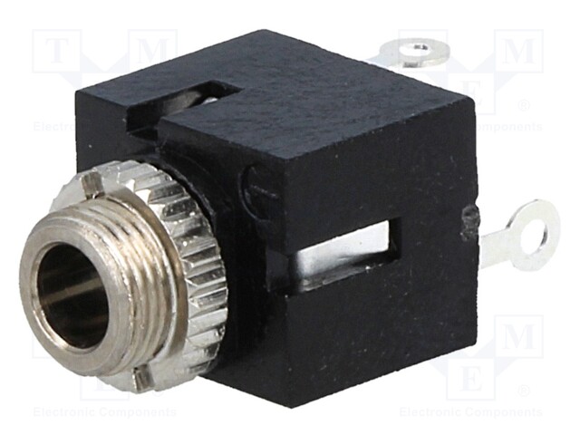 Socket; Jack 3,5mm x 18,6mm; female; mono; with on/off switch