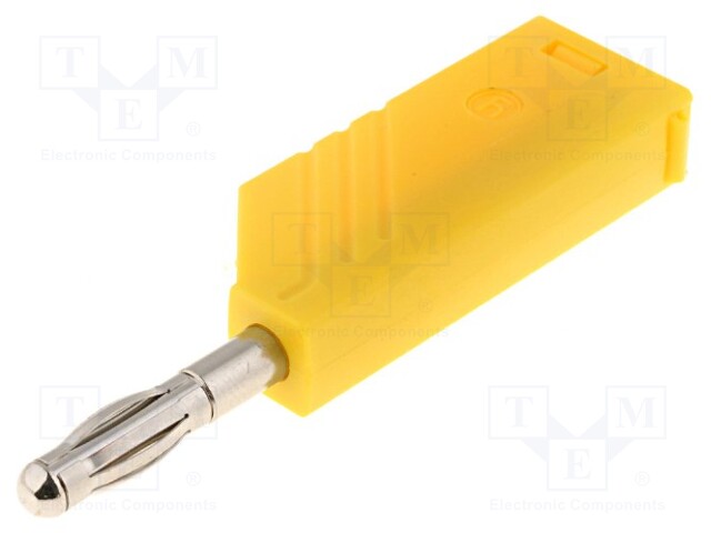 Plug; 4mm banana; 24A; yellow