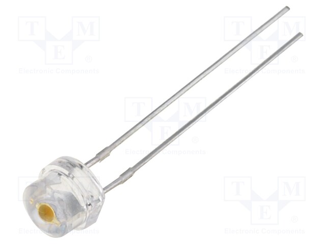 LED; 4.8mm; white warm; 1560÷2000mcd; 100°; Front: convex; THT