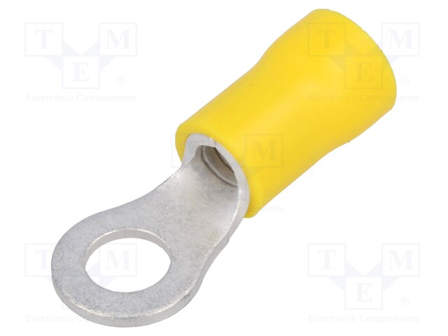 Ring terminal; M5; Ø: 5.3mm; 4÷6mm2; crimped; for cable; insulated