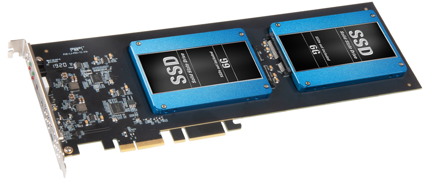 Fusion 2.5" SATA SSD RAID PCIe Card