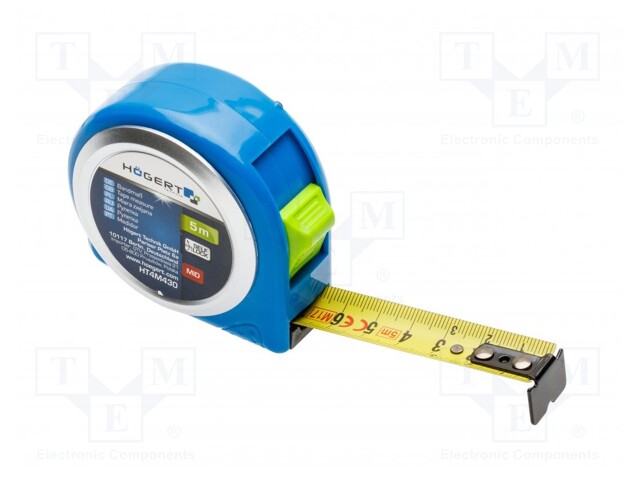 Measuring tape; L: 5m; Width: 19mm; Class: II