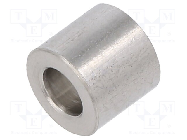 Spacer sleeve; 4.3mm; cylindrical; stainless steel; Out.diam: 7mm