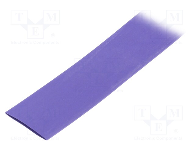 Heat shrink sleeve; glueless; 2: 1; 9.5mm; violet; polyolefine