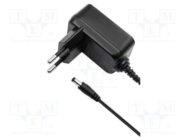 Power supply: switched-mode; plug; 5VDC; 2A; 10W; Plug: straight