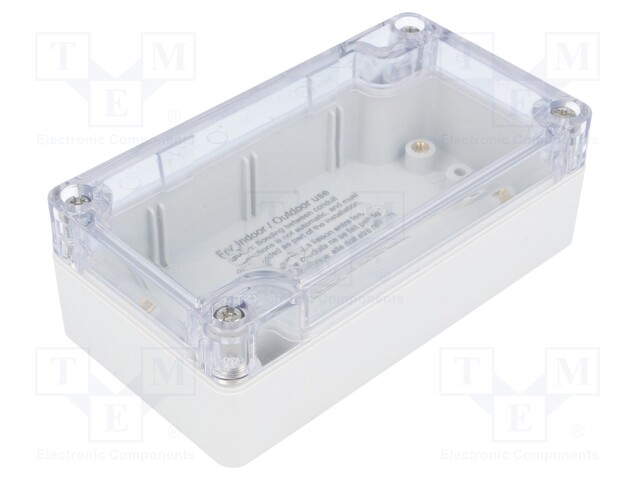 Enclosure: multipurpose; X: 65mm; Y: 120mm; Z: 40mm; 1554; grey; IP66