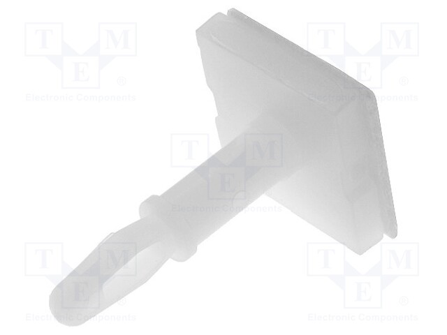 Self-adhesive holder; polyamide; L: 12.7mm; Ø2: 3.18mm