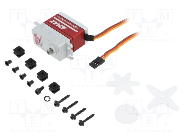 Motor: servo; 4.8÷6VDC; standard; digital; 72g; 40x20x38.4mm; metal