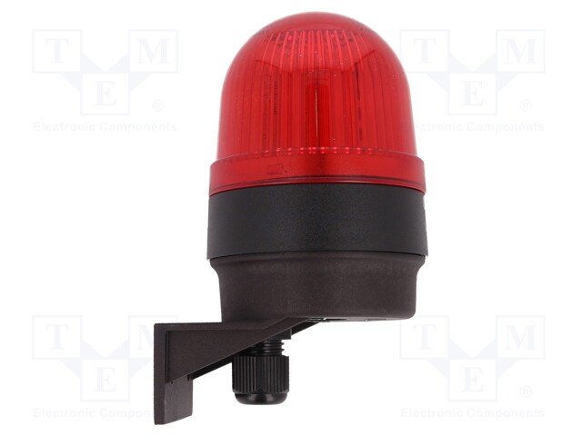 Signaller: lighting; continuous light; red; 24VDC; 24VAC; IP65