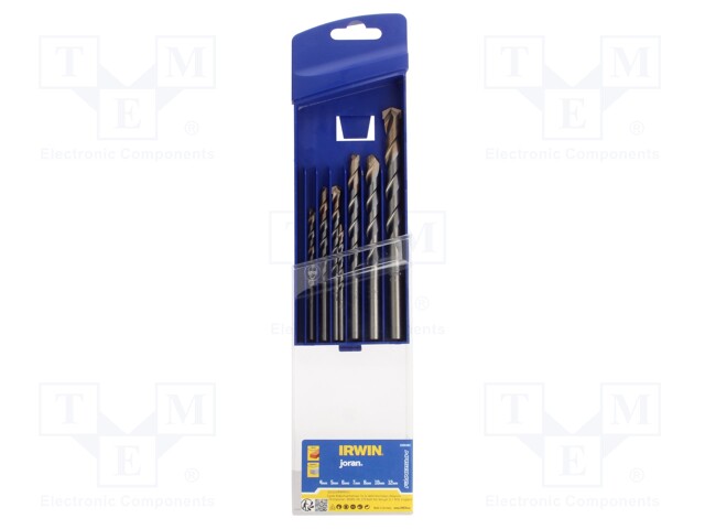 Drill set; for concrete; MASONRY; 4mm,5mm,6mm,7mm,8mm,10mm,12mm