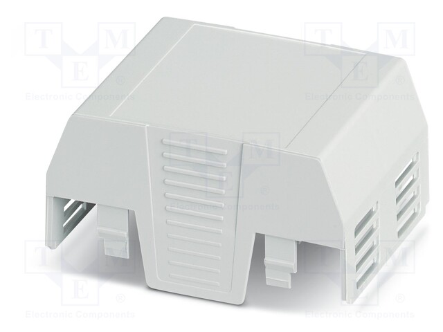 Cover; for enclosures; UL94HB; Series: EH 52,5 FLAT; Mat: ABS; grey