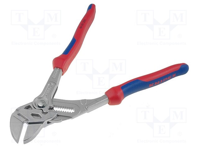 Pliers; universal wrench; 250mm; steel; Steps: 17