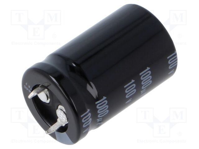 Capacitor: electrolytic; SNAP-IN; 1000uF; 100VDC; Ø22x35mm; ±20%