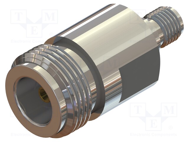 Adapter; 33.5mm; N socket,SMA socket; 50Ω; 1kV; 18GHz