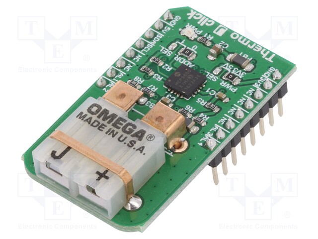 Click board; thermocouple; GPIO,I2C; MCP9600; mikroBUS connector