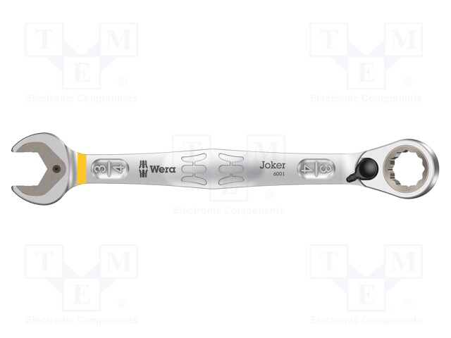 Wrench; inch,combination spanner,with ratchet; steel; 246mm