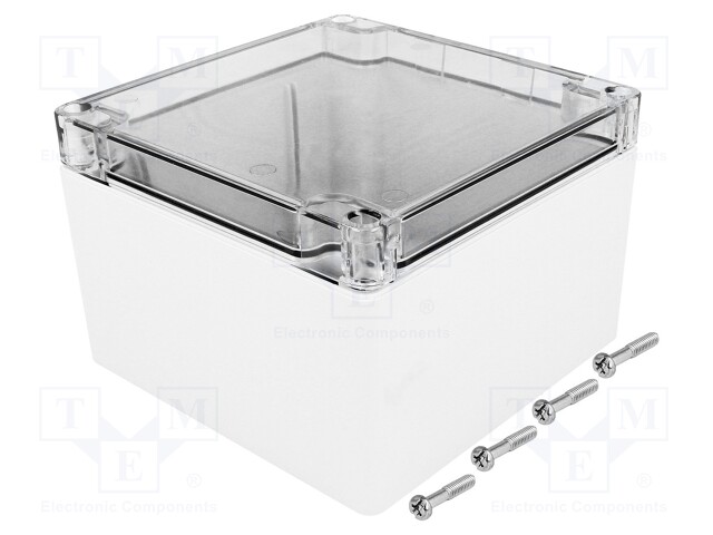 Enclosure: multipurpose; X: 120mm; Y: 120mm; Z: 80mm; 1554; grey; IP66