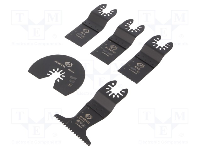 Saw blade set; for multitools; Pcs: 5