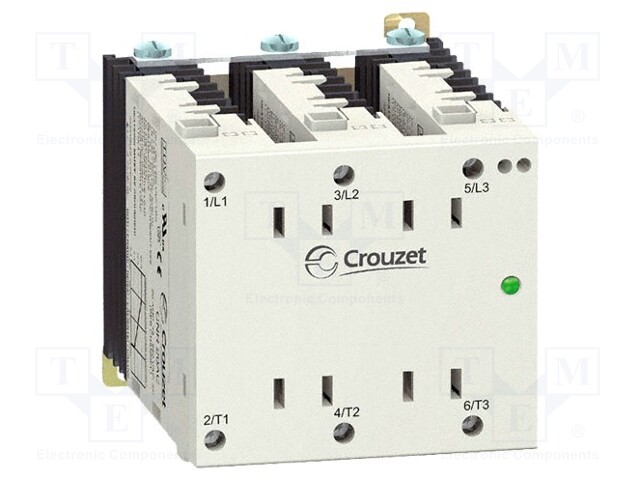 Relay: solid state; Ucntrl: 180÷280VAC; 25A; 48÷600VAC; 3-phase