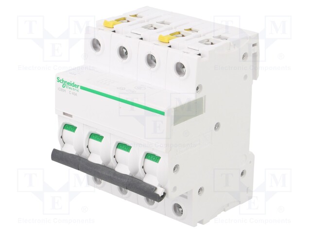 Circuit breaker; 400VAC; Inom: 40A; Poles: 4; DIN; Charact: C; 10kA