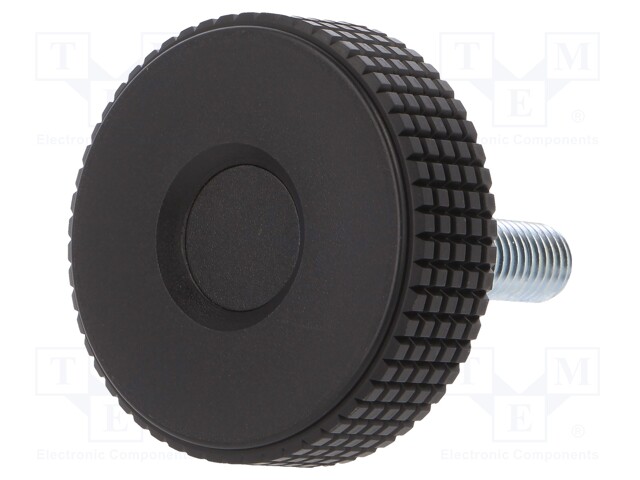 Knob; Ø: 50mm; Ext.thread: M10; 30mm; H: 33mm; technopolymer (PP)