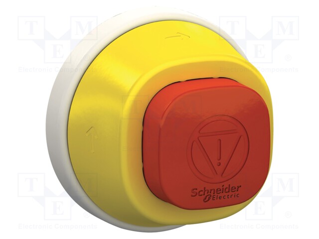 Switch: emergency stop; Stabl.pos: 2; 22mm; red; IP66; Pos: 2