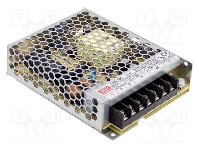 Power supply: switched-mode; modular; 105W; 15VDC; 129x97x30mm