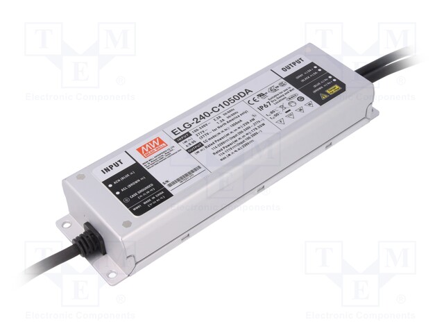 Power supply: switched-mode; Communication: DALI; LED; 240W; 1.05A