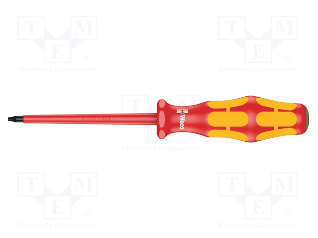 Screwdriver; insulated; Torx®; TX07; Blade length: 80mm; 1kVAC