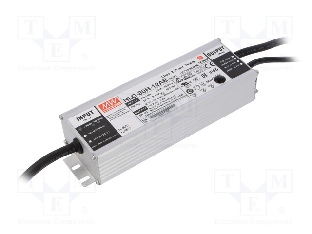 Power supply: switched-mode; LED; 60W; 12VDC; 10.8÷13.5VDC; 3÷5A