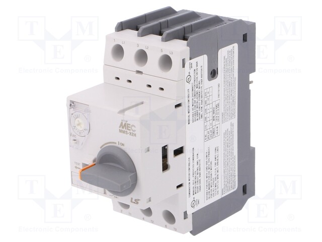 Motor breaker; 5.5kW; 220÷690VAC; DIN; Overcurrent release: 9÷13A