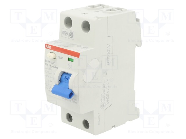 RCD breaker; Inom: 63A; Ires: 30mA; Max surge current: 5000A; 400V