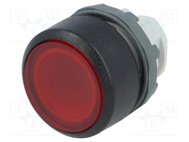 Switch: push-button; Stabl.pos: 1; 22mm; red; Illumin: MLB-1; IP66